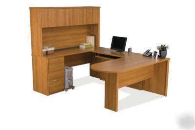New 7PC u-shape executive office desk set, #be-emb-U7