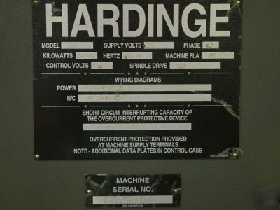 Nice hardinge cobra 42 cnc lathe fanuc 21T control 