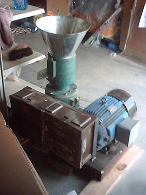 Pellet press wood & bio mass flat dy 20 hp motor