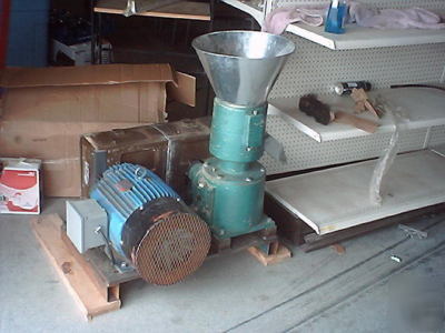 Pellet press wood & bio mass flat dy 20 hp motor