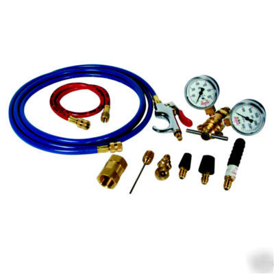Rehvac cb-2 nitrogen and CO2 regulator and blowgun kit