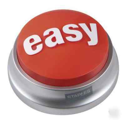 Staples talking easy button * makes a great gift * nip
