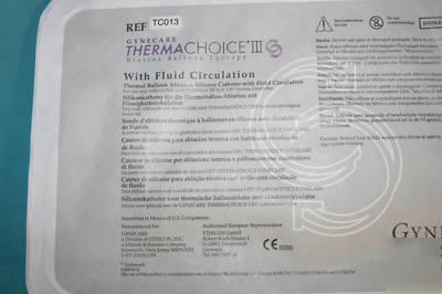 Thermachoice gynecare uterine balloon therapy system
