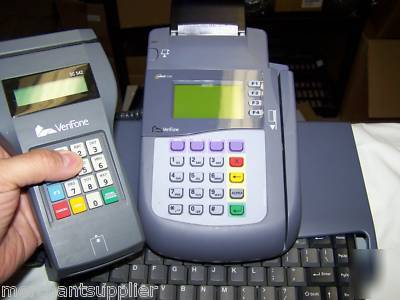 Verifone omni 3300 3MG terminal w/ keyboard 100 & SC542