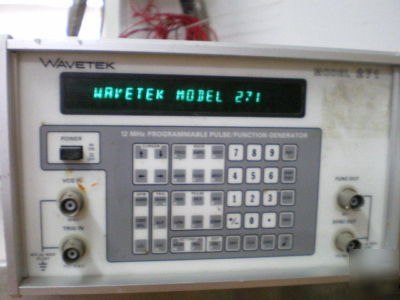 Wavetek 12MHZ programmable pulse generator model 271 