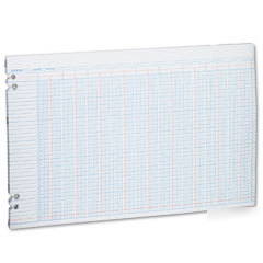 Wilson jones white columnar sheets