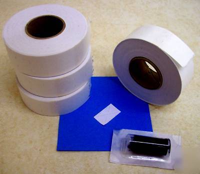 Lot of 78 rolls adhesive one-line pricing labels