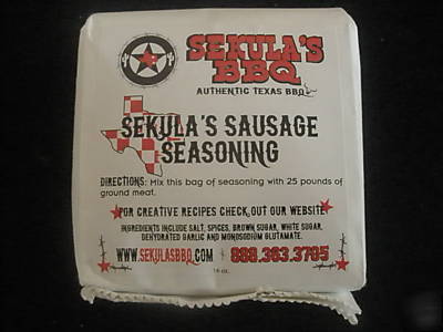 Real texas style sausage seasoning seasons 25# sausage