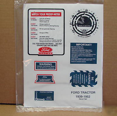 Restoration decal decals set 9N 2N 8N 