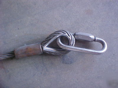 Safety wire tow sling stainless steel wiresling 3000KG