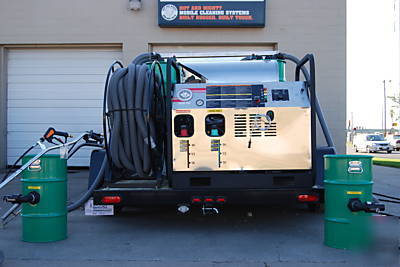Trailer hot water pressure washer, washers with wash