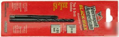Vermont american black max 10-32 tap & #21DRILL bit