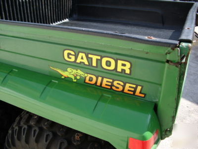 New diesel gator 6X4 w/power dump bed 145 hours since 