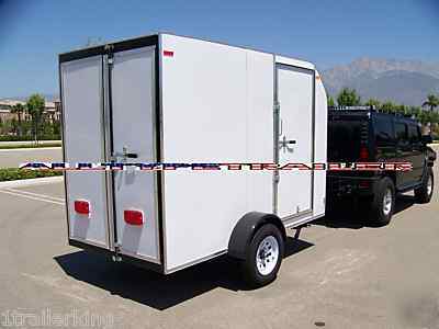 New enclosed scooter toy hauler cargo quad trailer