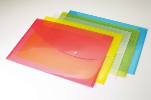 Pk 10 rapesco foolscap green press stud wallets folders