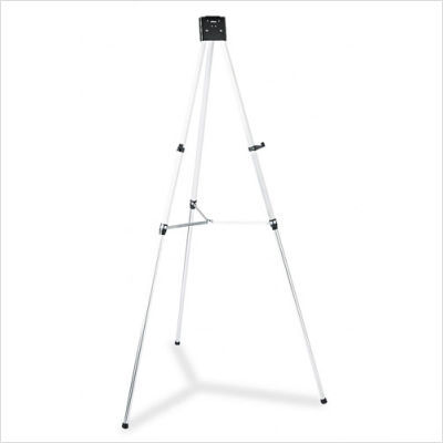 Quartet heavy-duty telescoping tripod easel in silver