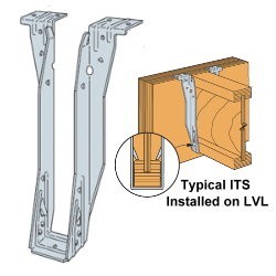 Simpson strong tie ITS2.37/14 i-joist hanger top flange