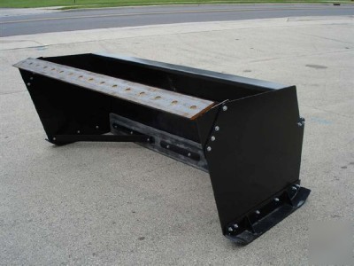 Skid steer snow pusher 4 bobcat style skidsteer loaders