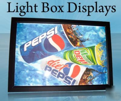 Slim light box 24X36 black