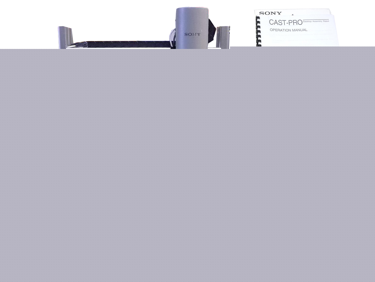 Sony cast-pro desktop automated assembly robot