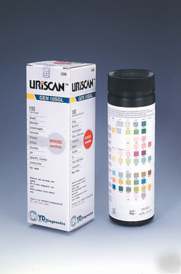 100 uriscan urine test strips 10 sgl urinalysis