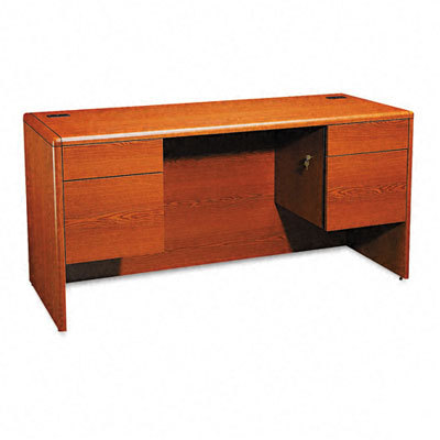 10700 3/4 peds kneespace credenza,henna cy frame/top