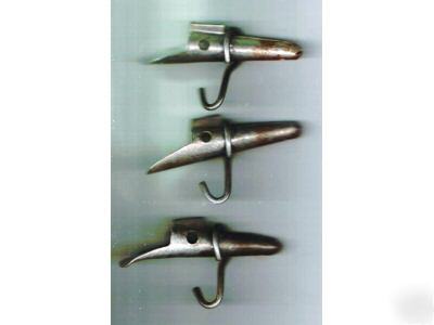 3 old maple sugar syrup sap-taps- metal taps 
