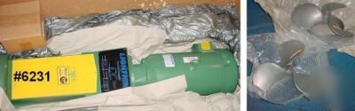 5 hp lightnin agitator - unused - with (2) props #6231