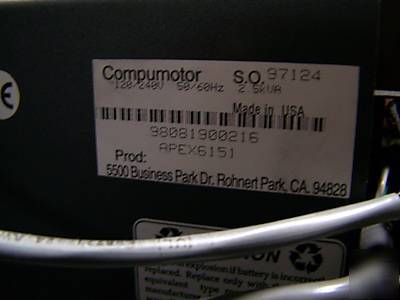 Banner compumotor parker omron numatics RP240 D81 6607 