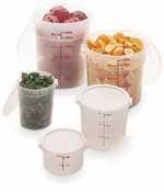 Cambro translucent round container 12QT |6 ea| RFS12PP