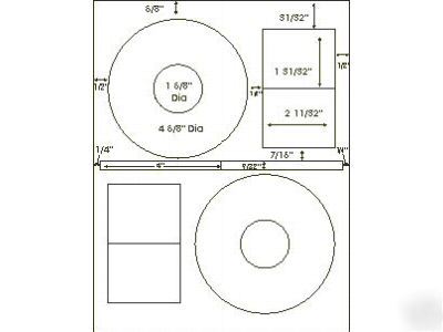 1000 cd dvd matte stomper comp labels label low s&h