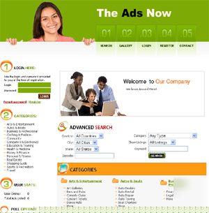Free website classifieds website with adsense