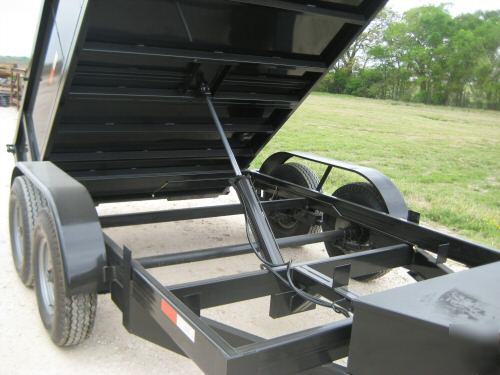 New 2010 7'X12' texas pride dump trailer 12K gvwr 