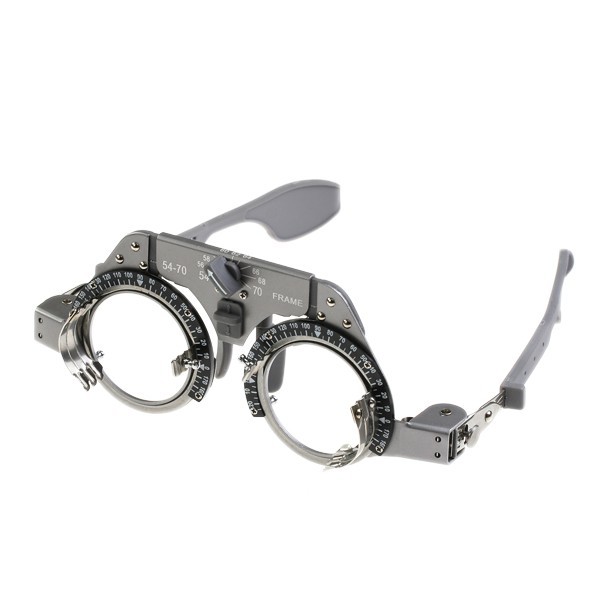 New optical trial lens with titanium frame optometry 