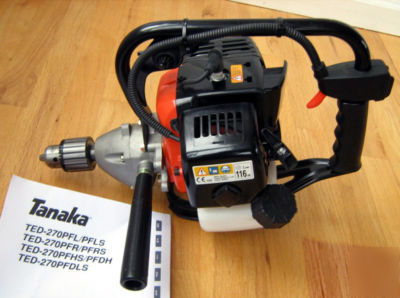 New tanaka gas powered high speed coring drill w/chuck 