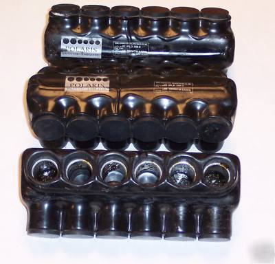 Polaris connectors ipld 350-6 used lot of 3