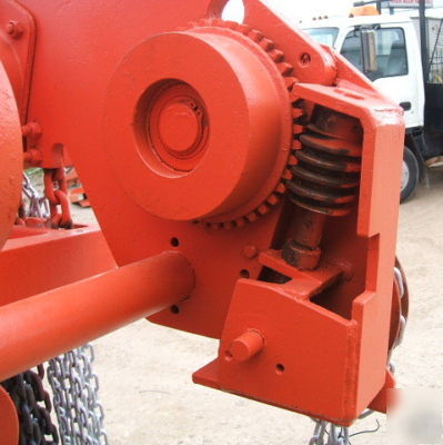 10 ton ultra-low headroom manual chain hoist by beebe 