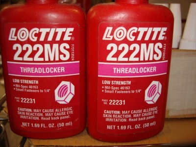 3-1.69OZ loctite 222MS threadlock adh compound 22231