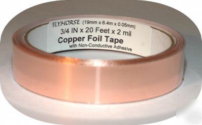 3/4 in x 15 feet x 2MIL copper foil tape .75 in