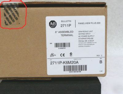 Factory seal panelview plus 2711P-K6M20A b 2711PK6M20A