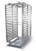 New s/s roll-in double oven rack - 8 slides