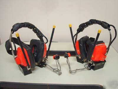 Pair earmark commercial-grade 2WAY radio headsets htr-2