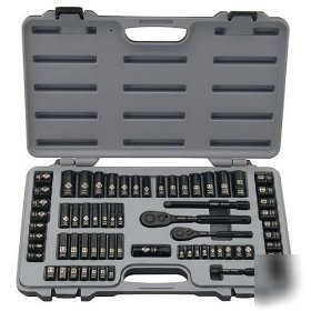 Stanley 69 pc black chrome & laser etched socket set 