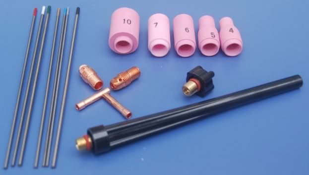 Tig torch WP9, WP20, WP25 consumable tungsten kit 60PCS