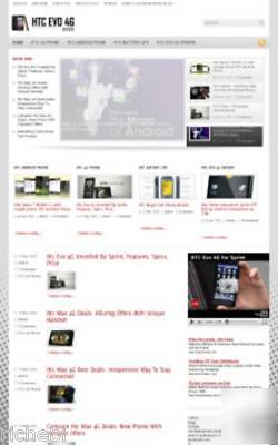 Website for sale with htc evo 4G review