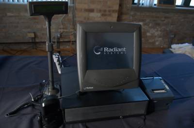 Radiant touch screen pos system restaurant retail 