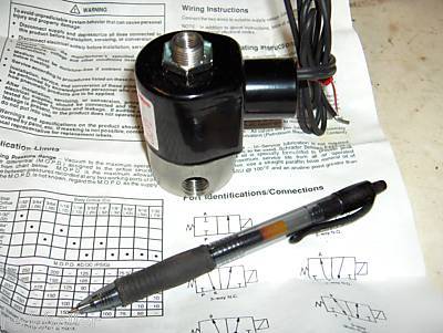  parker schrader bellows 3 way soleniod valve 120 v