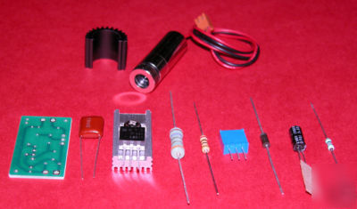 300MW+ 650NM red high power burn laser diode module kit