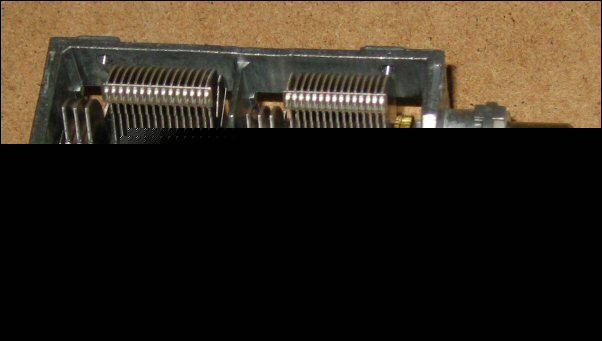 4-gang air variable capacitor with reduction.