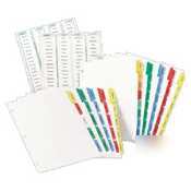 Avery-dennison punched label tab divider |1 box| 11424